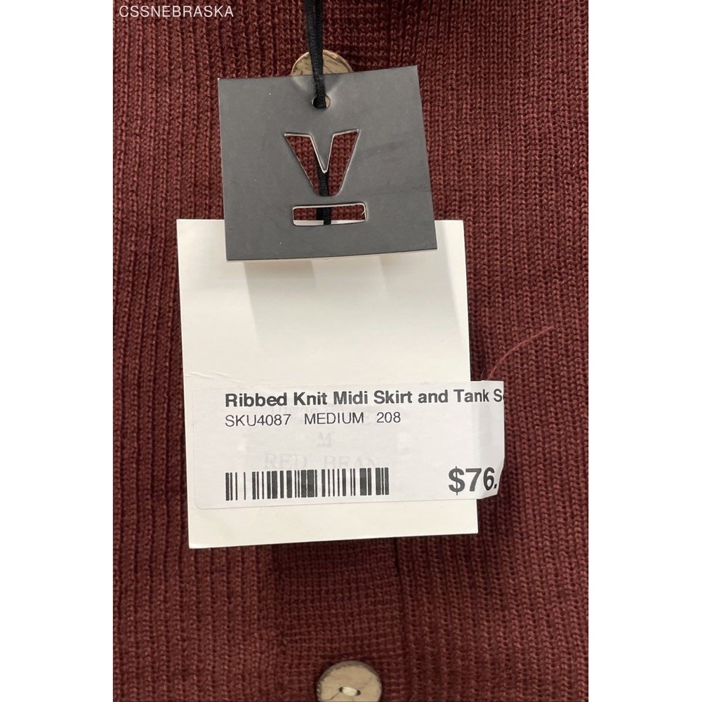 Very J Brown Ribbed Knit Tank - Size M‎ - Picture 5 of 8